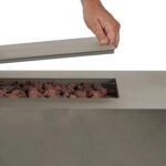Real Flame Aegean 70″ Rectangles Propane Fire Tables - Image 2