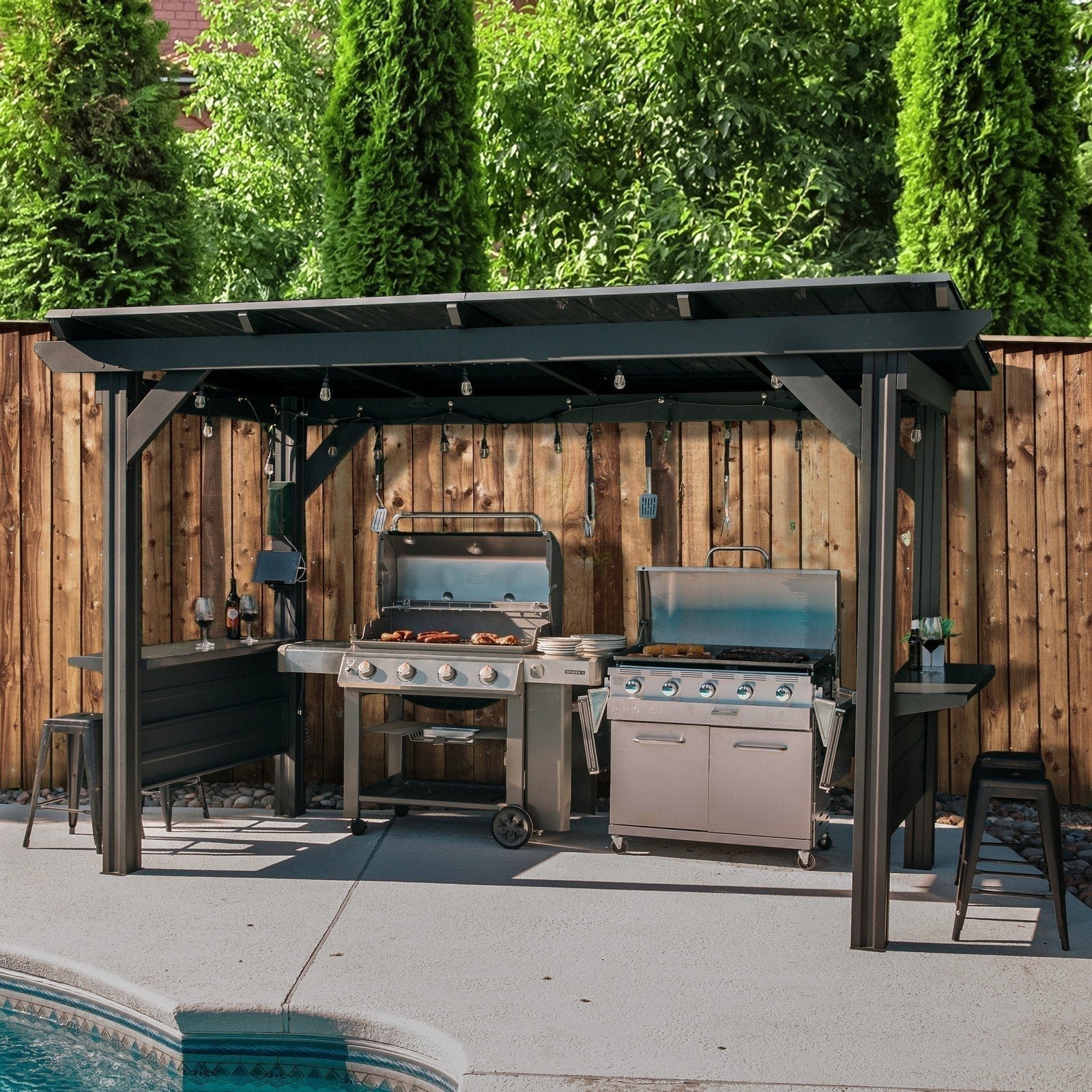 rockport-xl-steel-grill-gazebo-8347879.jpg Rockport XL Steel Grill Gazebo - Image 1