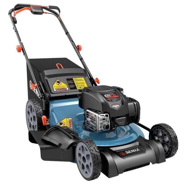 SENIX LSSG-H2 22-Inch Self-Propelled Gas Lawn Mower with 163cc 4-Cycle Briggs & Stratton Engine