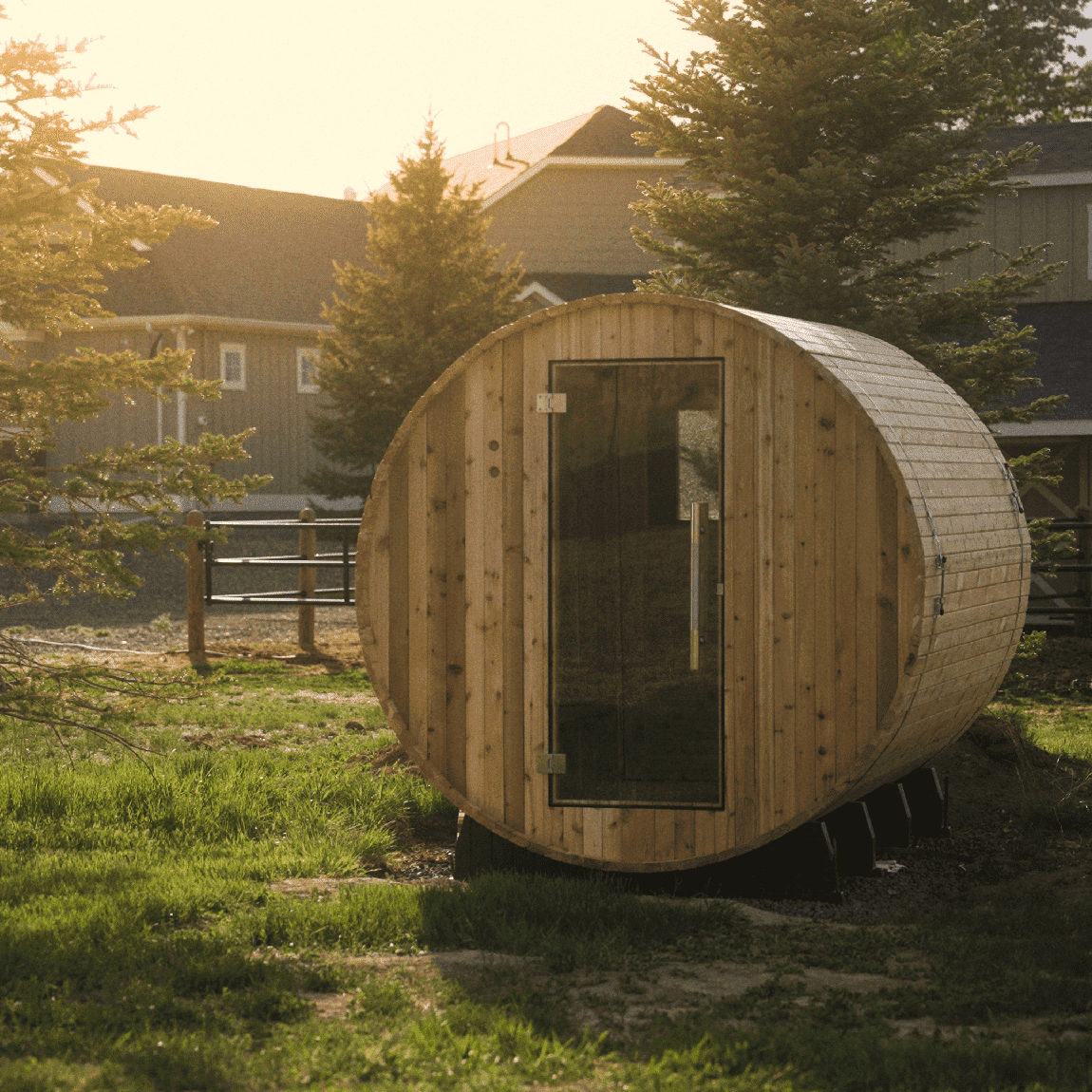 shenandoah-4-person-barrel-sauna-8503763.png Shenandoah 4 Person Barrel Sauna - Image 1