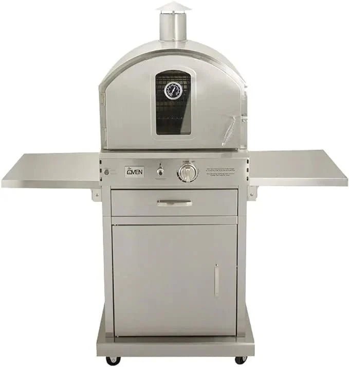 summerset-the-oven-outdoor-freestanding-large-capacity-gas-ovens-with-pizza-stones-smoker-box-and-mobile-cart-304-stainless-steel-construction-natural-gas-8274472.jpg Summerset ‘The Oven’ Outdoor Freestanding Large Capacity Gas Ovens with Pizza Stones, Smoker Box and Mobile Cart, 304 Stainless Steel Construction, Natural Gas - Image 1