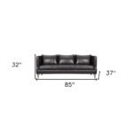 The Corvane – Dark Brown Leather Sofa - Image 5