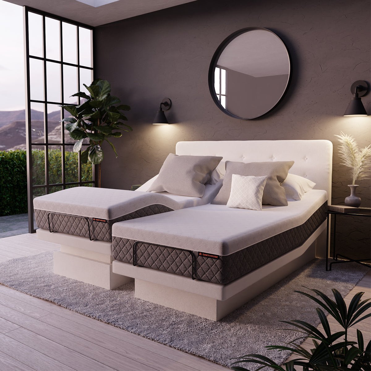 the-dawn-house-bed-adjustable-base-split-king-ivory-floor-model-1628545.jpg The Dawn House Bed – Adjustable Base Split King Ivory – Floor Model - Image 1