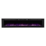 The Sideline 100 Inch Recessed Smart Electric Fireplace 80032