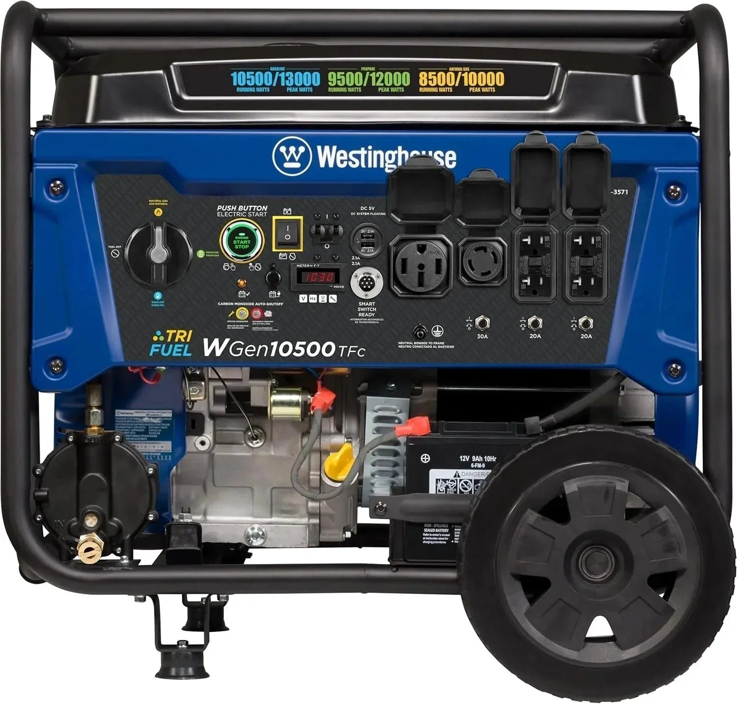 westinghouse-13500-peak-watt-dual-fuel-portable-generators-4178220.jpg Westinghouse 13,500 Peak Watt Dual Fuel Portable Generators. - Image 1